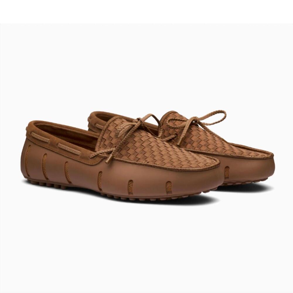 NEW SWIMS men's woven driver loafer in nut